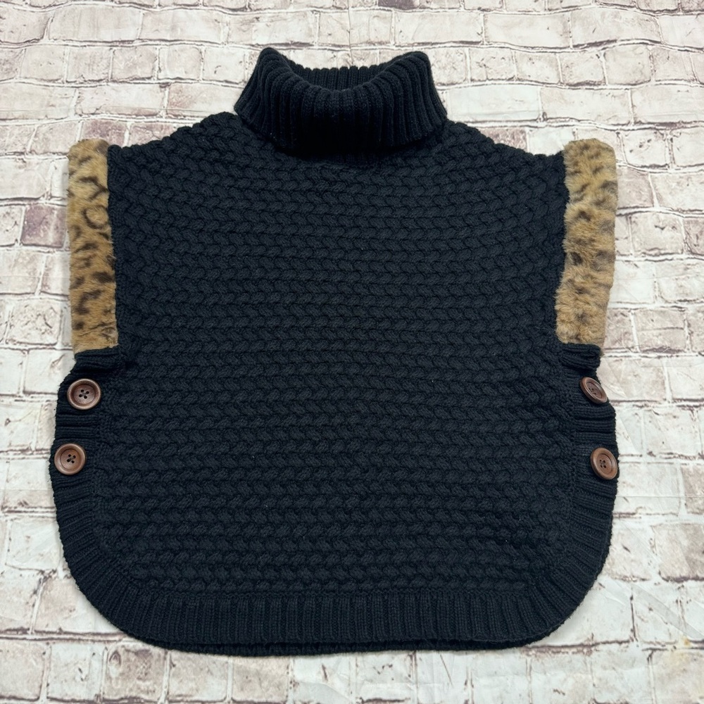 Aspen kids girls Sz 7/8 knit poncho sweater